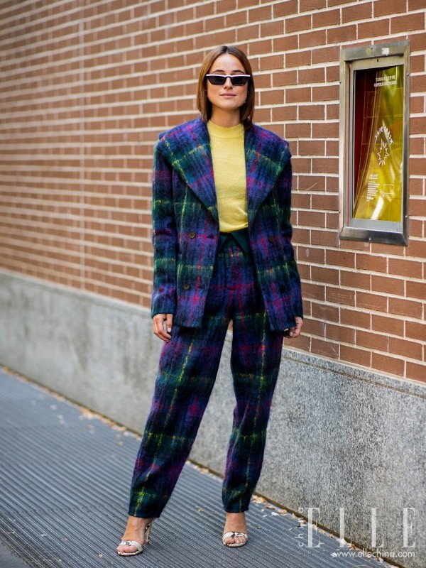 毛呢西装，可甜可酷谁穿谁好看